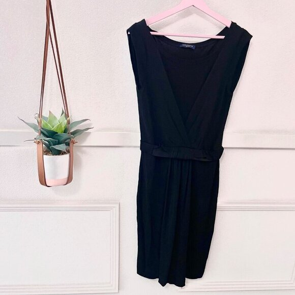 Piazza Sempione Dress Black Sleeveless with Bateau Neckline Size IT 46/ US L - Picture 2 of 6